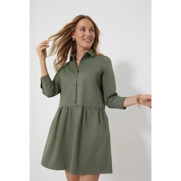 Tuckernuck Hayes Shirt Dress Jade Green Size XXL - Picture 1 of 7